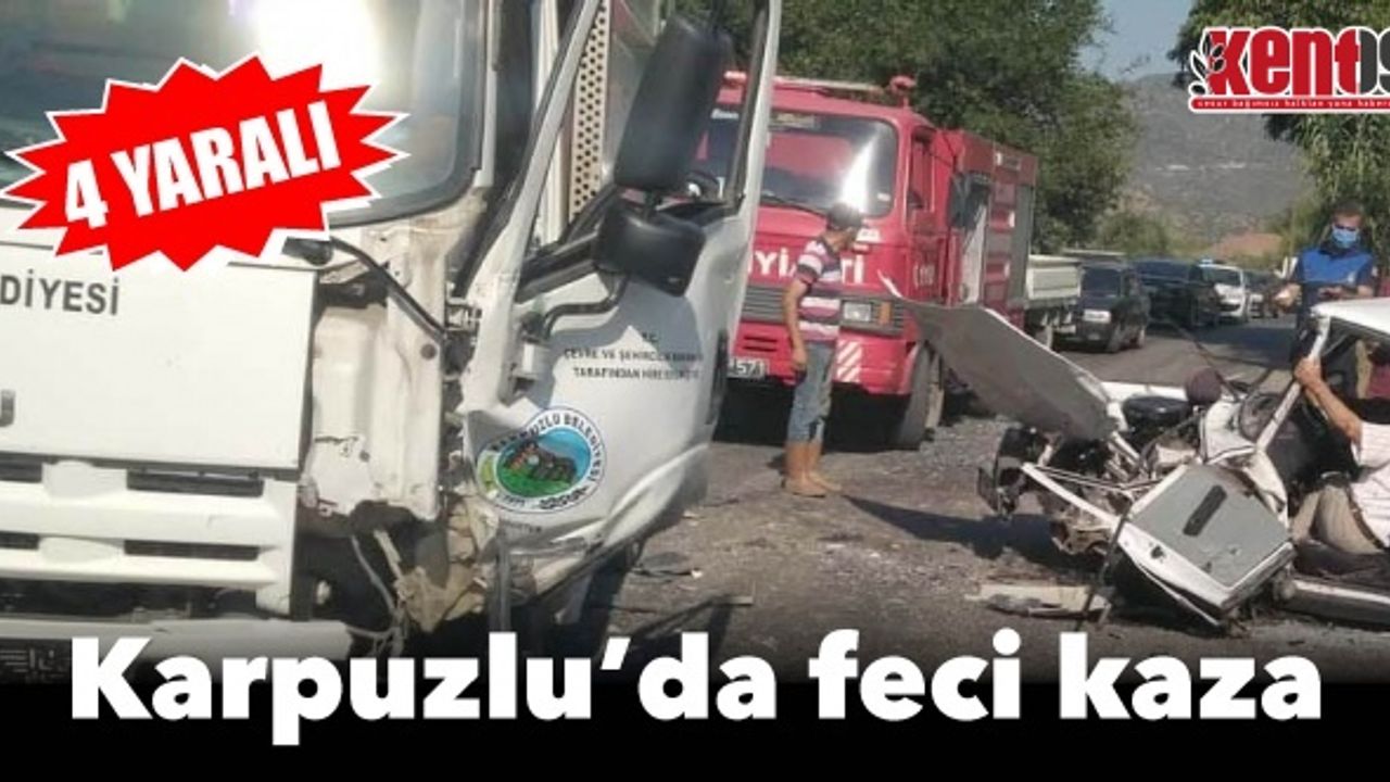 Karpuzlu'da feci kaza: 2'si ağır 4 yaralı
