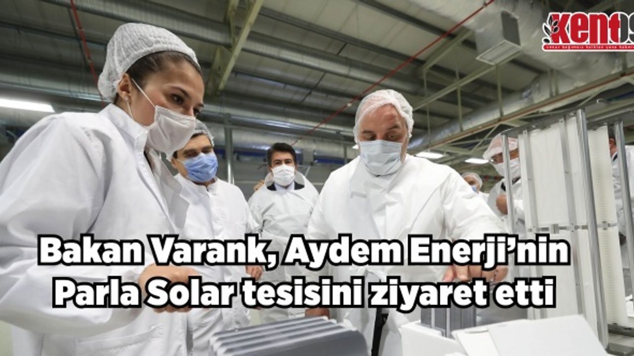 Bakan Varank, Aydem Enerji’nin Parla Solar tesisini ziyaret etti