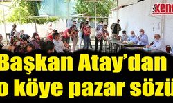 Başkan Atay'dan Kızılcaköy'e köylü pazarı sözü