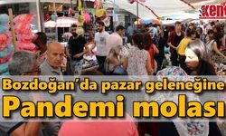 Bozdoğan'da geleneksel Gencer Pazarı'na pandemi molası