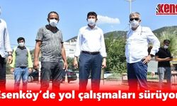 Esenköy'de yol çalışmaları sürüyor