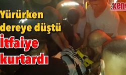 Söke'de dereye düşen kişiyi itfaiye kurtardı