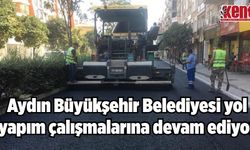 Aydın Büyükşehir Belediyesi yol yapım çalışmalarına devam ediyor