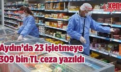Aydın’da 23 işletmeye 309 bin TL ceza yazıldı