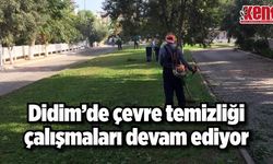 Didim’de çevre temizliği çalışmaları devam ediyor