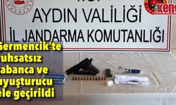 Germencik’te ruhsatsız tabanca ve uyuşturucu ele geçirildi