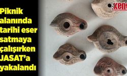 Piknik alanında tarihi eser satmaya çalışırken JASAT'a yakalandı