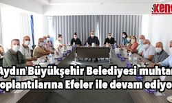 Aydın Büyükşehir Belediyesi muhtar toplantılarına Efeler ile devam ediyor