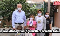 Başkan Atabay'dan öğrencilere ücretsiz tablet