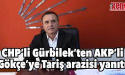 CHP’li Gürbilek’ten AKP’li Gökçe’ye Tariş arazisi yanıtı