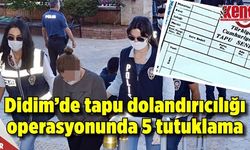 Didim’de tapu dolandırıcılığı operasyonunda 5 tutuklama