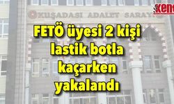 FETÖ üyesi 2 kişi lastik botla kaçarken yakalandı