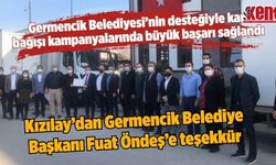 Kızılay'dan Germencik Belediye Başkanı Fuat Öndeş’e teşekkür plaketi