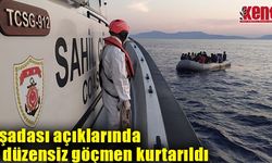 Kuşadası açıklarında 35 düzensiz göçmen kurtarıldı