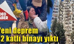 Adana'nın Çukurova ilçesinde Kubilay apartmanı öğle saatlerindeki depremle yıkıldı