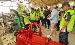 Trafik personeline güvenli traktör kullanımı eğitimi verildi