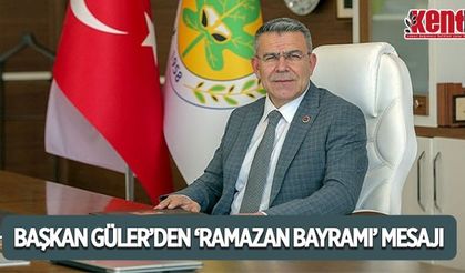 Başkan Nuri Güler'den anlamlı ramazan bayramı mesajı