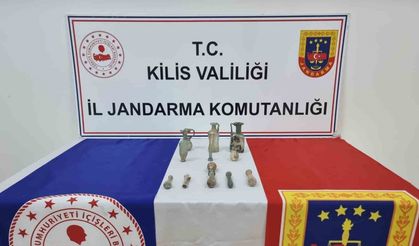 Kilis’te tarihi eserler ele geçirildi