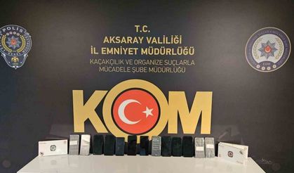 Aksaray polisinden kaçak telefon operasyonu