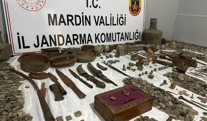Mardin’de tarihi eser operasyonu: Yaklaşık 22 bin parça ele geçirildi