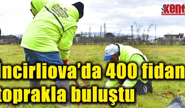 İncirliova Belediyesi 400 fidanı toprakla buluşturdu