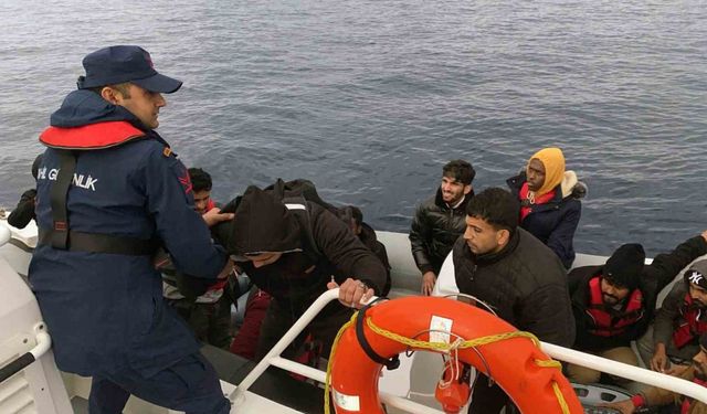 Datça’da 31 düzensiz göçmen kurtarıldı