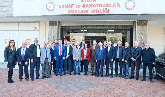 Başkan Çerçioğlu Esnaf Odasını ziyaret etti