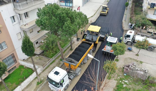 Aydın Büyükşehir Belediyesi’nden Efeler’e asfalt hamlesi