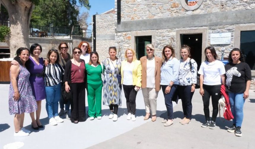Deprem mağduru 15 kadın Bodrum'da ağırlandı
