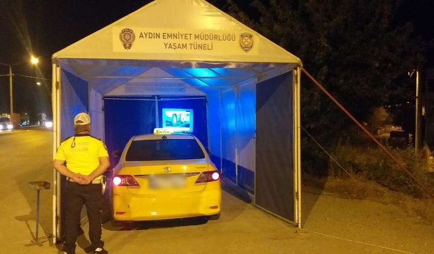 Çine’de sürücüler ’yaşam tüneli’ ile bilgilendirildi